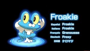 Rating: Safe Score: 0 Tags: ambiguous_gender amphibian black_background blue_body e621 english_text feral french_text froakie generation_6_pokemon german_text italian_text japanese_text nintendo pokemon pokemon_(species) simple_background solo spanish_text text translated unknown_artist water yellow_eyes User: bunchy7s