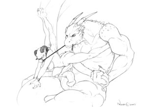 Rating: Explicit Score: 0 Tags: 2007 2_penises animal_genitalia animal_penis anthro anthro_on_anthro anus bdsm big_muscles black_and_white bodily_fluids bondage bound breasts claws cum demon diphallism dominant dominant_male dragon duo e621 ear_piercing ear_ring erection eyebrow_piercing eyebrow_ring facial_piercing female genital_fluids genital_slit genitals half-erect hemipenes horizontal_diphallism horn larger_dom larger_male leash male male/female membrane_(anatomy) membranous_wings monochrome multi_genitalia multi_penis muscular muscular_male muzzle_(object) muzzled mythological_creature mythological_scalie mythology necrodrone necrodrone_(character) nipples non-mammal_breasts non-mammal_nipples nude penis piercing pussyjob ring_piercing rubbing scalie sex signature simple_background size_difference sketch smaller_female submissive submissive_female tail teasing vulva white_background wings User: bunchy7s
