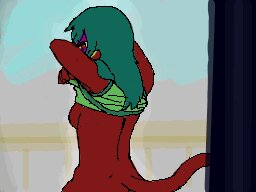 Rating: Questionable Score: 0 Tags: 2d_animation 4:3 animated animated_gif anthro biped bottomless bouncing_breasts breast_drop breasts butt cainethelongshot clothed clothing e621 female frame_by_frame fur hair long_hair looking_at_viewer looking_back low_res mammal markings mustelid rear_view red_body red_eyes red_fur shindorei shirt short_playtime side_boob solo standing teasing topwear undressing User: bunchy7s