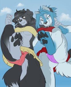 Rating: Questionable Score: 0 Tags: 2010 4_toes 5_fingers anthro barefoot black_body black_fur black_pawpads blue_body blue_eyes blue_fur border_collie bottomwear breasts camel_toe canid canine canis clothed clothing collar collie day demicoeur digital_media_(artwork) domestic_dog duo e621 feet female fingers fluffy_paws fur grey_body grey_fur herding_dog hindpaw humanoid_hands husky karla_(karla) low-angle_view macro_anthro macro_female mammal multicolored_body multicolored_fur nikita_(karla) nordic_sled_dog outside panties panty_shot pastoral_dog pawpads paws sheepdog skirt sky soles spiked_collar spikes spitz tail toes two_tone_body two_tone_fur under_boob underwear upskirt User: bunchy7s