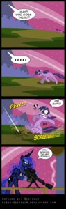 Rating: Safe Score: 0 Tags: blue_eyes comic cutie_mark dialogue e621 english_text equid equine feathered_wings feathers female feral friendship_is_magic fur gun hair hasbro hi_res horn mammal multicolored_hair my_little_pony mythological_creature mythological_equine mythology niban-destikim night princess_luna_(mlp) purple_body purple_fur purple_hair quadruped ranged_weapon rifle star tail text twilight_sparkle_(mlp) two_tone_hair unicorn url weapon winged_unicorn wings User: bunchy7s