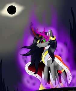 Rating: Safe Score: 0 Tags: 2013 absurd_res armor aura black_hair blueondrive cape clothing collar crossgender crown e621 eclipse equid equine eye_mist female feral friendship_is_magic gem glowing gold_(metal) hair hasbro headgear hi_res horn king_sombra_(mlp) magic mammal moon mtf_crossgender my_little_pony mythological_creature mythological_equine mythology outside pupils red_eyes rock sky slit_pupils solar_eclipse solo standing sun unicorn User: bunchy7s
