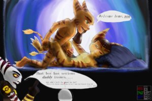 Rating: Explicit Score: 0 Tags: age_difference alister_azimuth anal anal_penetration anthro anthro_on_anthro anthro_penetrated anthro_penetrating anthro_penetrating_anthro biped bodily_fluids clank_(ratchet_and_clank) cum cumshot dialogue e621 ejaculation english_text erection father_(lore) father_and_child_(lore) father_and_son_(lore) father_penetrating_son from_front_position genital_fluids genitals group handjob handjob_while_penetrating incest_(lore) kaden_(ratchet_and_clank) lombax looking_pleasured lying male male/male male_on_bottom male_on_top male_penetrated male_penetrating male_penetrating_male mammal mellootter missionary_position older_male on_back on_bottom on_top orgasm parent_(lore) parent_and_child_(lore) parent_and_son_(lore) penetration penile penile_penetration penis penis_in_ass ratchet_(ratchet_and_clank) ratchet_and_clank sex simultaneous_orgasms son_(lore) sony_corporation sony_interactive_entertainment text younger_male younger_penetrated User: bunchy7s