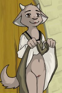 Rating: Explicit Score: 0 Tags: anthro clothing da'kor dress female female_only flashing grey_fur horns inverloch pussy rule34 solo standing tagme webcomic User: bunchy7s