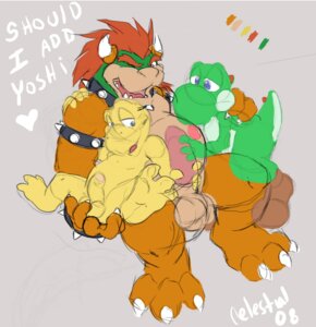 Rating: Explicit Score: 0 Tags: 2008 bowser celestial koopa male male_only mario_(series) nintendo rule34 straight_hair yoshi User: bunchy7s Rating: Explicit Score: 0 Tags: 2008 bowser celestial koopa male male_only mario_(series) nintendo rule34 straight_hair yoshi User: bunchy7s