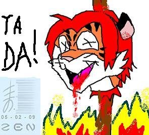 Rating: Explicit Score: 0 Tags: 1000_hours_in_ms_paint 2009 anthro barcode blood bodily_fluids countershading death decapitation digital_media_(artwork) e621 felid fire fur gore grandfathered_content hair head_impalement impalement joshua_(zenthetiger) low_res male mammal orange_body orange_fur pantherine pupils red_hair severed_body_part severed_head snuff solo striped_body striped_fur stripes tiger unknown_artist unusual_pupils x_eyes User: bunchy7s Rating: Explicit Score: 0 Tags: 1000_hours_in_ms_paint 2009 anthro barcode blood bodily_fluids countershading death decapitation digital_media_(artwork) e621 felid fire fur gore grandfathered_content hair head_impalement impalement joshua_(zenthetiger) low_res male mammal orange_body orange_fur pantherine pupils red_hair severed_body_part severed_head snuff solo striped_body striped_fur stripes tiger unknown_artist unusual_pupils x_eyes User: bunchy7s