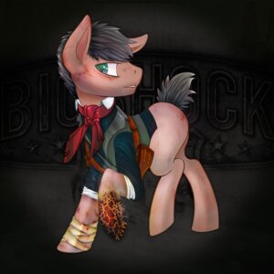 Rating: Questionable Score: 0 Tags: 1:1 2013 2k_games alternate_species ascot bandage bioshock bioshock_infinite blood bodily_fluids booker_dewitt bruised clothing e621 equid equine feral fireant green_eyes grey_hair hair hasbro holster horse male mammal my_little_pony ponification pony shirt solo topwear vest wounded User: bunchy7s
