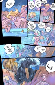 Rating: Questionable Score: 0 Tags: breasts comic dialogue digital_media_(artwork) e621 english_text equid female feral group hi_res human legend_of_the_werehorse male mamabliss mammal nipples oblivious surprised swimming_pool text water User: bunchy7s