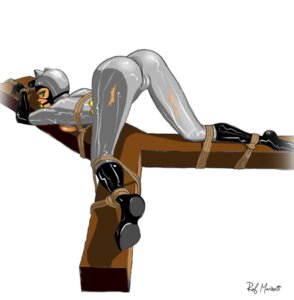 Rating: Explicit Score: 0 Tags: 1girls 2d ass_up ball_gag batman:_the_animated_series batman_(series) bent_over bodysuit bondage breasts cameltoe catwoman catwoman_(dcau) color dc dc_comics dcau exposed female female_only gag gagged green_eyes rafcut rear_view restrained rope rope_bondage rule34 solo tied_down torn_bodysuit torn_clothing villain villainess white_background User: bunchy7s
