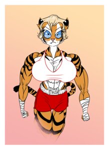 Rating: Questionable Score: 0 Tags: 2013 abs bandage biceps big_breasts big_eyes blonde_hair blue_eyes border bottomwear breasts clothing e621 felid female hair looking_at_viewer mammal mr_snacks_(artist) muscular muscular_female pantherine shorts skirt solo stripes tiger white_border User: bunchy7s Rating: Questionable Score: 0 Tags: 2013 abs bandage biceps big_breasts big_eyes blonde_hair blue_eyes border bottomwear breasts clothing e621 felid female hair looking_at_viewer mammal mr_snacks_(artist) muscular muscular_female pantherine shorts skirt solo stripes tiger white_border User: bunchy7s