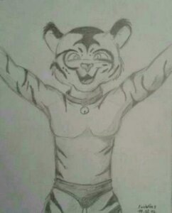 Rating: Safe Score: 0 Tags: anthro bell black_and_white clothed clothing collar e621 felid foxwing grandfathered_content looking_at_viewer low_res male mammal monochrome pantherine sidney_kenson simple_background smile solo speedo stripes swimwear tiger topless white_background User: bunchy7s