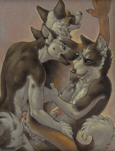 Rating: Explicit Score: 0 Tags: 2007 anal anal_penetration animal_genitalia anthro anthro_on_anthro anthro_penetrated anthro_penetrating anthro_penetrating_anthro balls blue_eyes bodily_fluids canid canine canis cum cum_inside domestic_dog double_anal double_penetration e621 ear_piercing erection fur genital_fluids genitals group group_sex intraspecies licking male male/male male_penetrated male_penetrating male_penetrating_male mammal nude penetration penile penis piercing sandwich_position sex sheath ssirrus tail threesome tongue tongue_out traditional_media_(artwork) trio User: bunchy7s