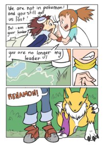 Rating: Safe Score: 0 Tags: anthro bandai_namco black_sclera canid canine clothing comic compass davis_motomiya digimon digimon_(species) dipstick_tail e621 english_text female forest fur gadonstriom group human male mammal map markings nanogrrr outside plant renamon rika_nonaka simple_background tail tail_markings text tree white_background white_body white_fur wood yellow_body yellow_fur User: bunchy7s