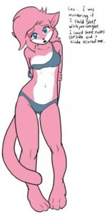 Rating: Questionable Score: 0 Tags: aeris_(vg_cats) anthro blue_eyes clothing countershading dialogue e621 english_text felid female fur hair looking_at_viewer mammal midriff open_mouth pink_body pink_fur pink_hair solo tail text underwear unknown_artist vg_cats User: bunchy7s Rating: Questionable Score: 0 Tags: aeris_(vg_cats) anthro blue_eyes clothing countershading dialogue e621 english_text felid female fur hair looking_at_viewer mammal midriff open_mouth pink_body pink_fur pink_hair solo tail text underwear unknown_artist vg_cats User: bunchy7s