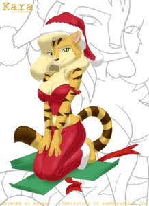 Rating: Safe Score: 0 Tags: anthro artist_name avoid_posting bbmbbf bent_legs biped character_name christmas christmas_clothing christmas_headwear clothed clothing digital_media_(artwork) e621 extended_arms felid female gift hands_on_legs hands_on_own_legs hands_on_own_thighs hands_on_thighs hat headgear headwear holding_both_legs holding_both_thighs holidays kara_(furryneko) kneeling knock-kneed legs_together mammal pantherine red_ribbon santa_hat seiza sitting solo stripes tail text tiger User: bunchy7s