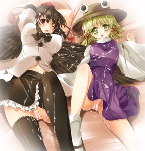 Rating: Explicit Score: 0 Tags: cum cum_on_clothes cum_on_hair facial female female_only hat looking_at_viewer maki_(seventh_heaven_maxion) multiple_females multiple_girls no_visible_genitalia open_mouth panties rule34 shameimaru_aya suwako_moriya thighhighs touhou underwear User: bunchy7s Rating: Explicit Score: 0 Tags: cum cum_on_clothes cum_on_hair facial female female_only hat looking_at_viewer maki_(seventh_heaven_maxion) multiple_females multiple_girls no_visible_genitalia open_mouth panties rule34 shameimaru_aya suwako_moriya thighhighs touhou underwear User: bunchy7s