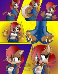 Rating: Safe Score: 0 Tags: anthro archie_comics blue_clothing blue_topwear blue_vest breasts brown_body brown_fur canid canine chipmunk cleavage clothed clothing comic e621 expansion female fur goblinhordestudios ground_squirrel hair mammal navel red_hair rodent sally_acorn sciurid scut_tail sega short_tail sonic_the_hedgehog_(archie) sonic_the_hedgehog_(comics) sonic_the_hedgehog_(series) tail tail_expansion topwear transformation vest werechipmunk werecreature wererodent weresciurid User: bunchy7s