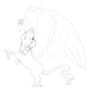 Rating: Explicit Score: 0 Tags: 1:1 animal_genitalia belt black_and_white breasts christian_cross christian_symbol christianity clothing cross e621 equid equine feathered_wings feathers genitals gynomorph hat headgear headwear hi_res hooves intersex jacket looking_at_viewer maltese_cross mammal military monochrome mythological_creature mythological_equine mythology on_hind_legs pegasus popcornkitten quadruped religion religious_symbol sheath simple_background sketch solo stripes tail taur topwear unfinished uniform white_background wings zebra User: bunchy7s