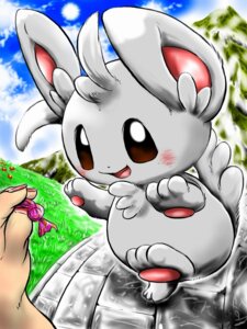 Rating: Safe Score: 0 Tags: 3:4 ambiguous_gender anthro big_ears blush brown_eyes candy chest_tuft chinchillid cloud dessert disembodied_hand duo e621 feet food fur generation_5_pokemon head_tuft hi_res hindpaw human looking_at_viewer mammal minccino nintendo open_mouth outside pawpads paws pokemon pokemon_(species) pokemontrifle rodent sky smile solo_focus standing tuft User: bunchy7s