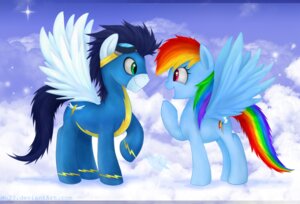 Rating: Safe Score: 0 Tags: blue_body blue_feathers blue_fur blue_mane clothed clothed_feral clothing cloud costume cutie_mark duo e621 equid equine eyewear feathered_wings feathers female feral friendship_is_magic fully_clothed fully_clothed_feral fur goggles green_eyes hair hasbro hi_res male mammal mane mixed_media mn27 multicolored_hair multicolored_tail my_little_pony mythological_creature mythological_equine mythology outside pegasus photo_background photography_(artwork) pink_eyes rainbow_dash_(mlp) rainbow_hair rainbow_tail sky skyscape soarin_(mlp) suit tail toony wings wonderbolts_(mlp) User: bunchy7s