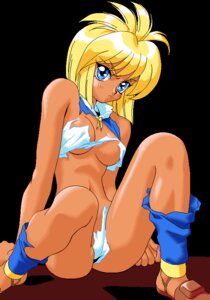 Rating: Explicit Score: 0 Tags: 4bpp 90s blue_eyes chime_(company) dark_skin dithering female game_cg navel panties pc98 pixel_art princess_quest_mahjongg_sword rule34 torn_clothing User: bunchy7s