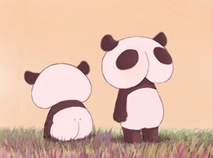 Rating: Questionable Score: 0 Tags: 4_fingers ambiguous_anthro ambiguous_gender anthro ass_panda bear black_body black_ears butt buttface duo e621 fingers giant_panda grass mammal nakashima723 plant sitting standing unusual_anatomy what white_body User: bunchy7s