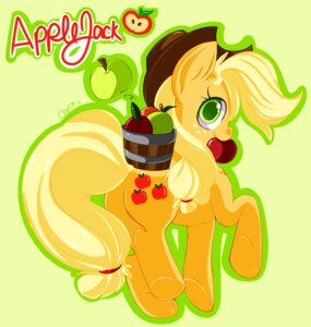 Rating: Safe Score: 0 Tags: apple applejack_(mlp) ashiji clothing cowboy_hat e621 earth_pony equid equine female feral food friendship_is_magic fruit hasbro hat headgear headwear horse mammal my_little_pony plant pony solo tail User: bunchy7s