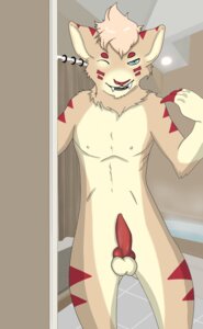 Rating: Explicit Score: 0 Tags: anthro bathroom e621 erection fangs felid genitals hi_res knot loadsofjazzy male mammal nude one_eye_closed penis prehistoric_species saber-toothed_tiger shower solo teeth wink User: bunchy7s