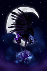 Rating: Safe Score: 0 Tags: 2:3 armor black_body bodily_fluids cloud crown dark_theme duo e621 equid equine feathered_wings feathers female feral friendship_is_magic hasbro headgear helmet hi_res hooves horn mammal moon my_little_pony mythological_creature mythological_equine mythology night nightmare_moon_(mlp) outside princess_luna_(mlp) purplepennie sky star starry_sky tears winged_unicorn wings User: bunchy7s