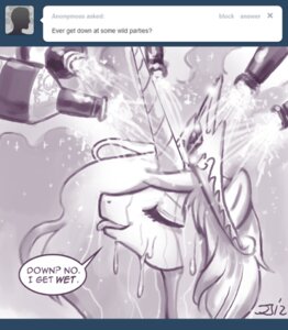 Rating: Questionable Score: 0 Tags: 2012 ask_blog crown dialogue e621 english_text equid equine female feral friendship_is_magic hasbro headgear horn horse john_joseco mammal my_little_pony pony princess princess_celestia_(mlp) royalty solo text tumblr wet User: bunchy7s