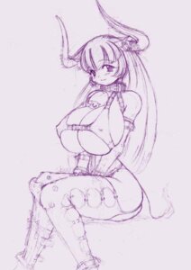 Rating: Explicit Score: 0 Tags: blush breasts cleavage female horns large_breasts monochrome rule34 sketch smile tail User: bunchy7s Rating: Explicit Score: 0 Tags: blush breasts cleavage female horns large_breasts monochrome rule34 sketch smile tail User: bunchy7s