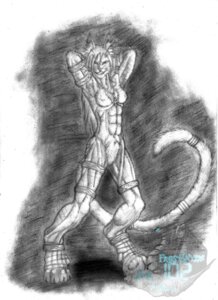 Rating: Questionable Score: 0 Tags: anthro armpit_hair body_hair cleiopetra_valion e621 felid female frostwyrm102 greyscale hi_res mammal monochrome nude pose solo tail User: bunchy7s