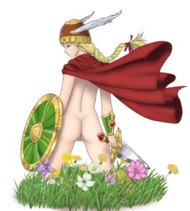 Rating: Explicit Score: 0 Tags: armor ass back_view blonde_hair blue_eyes braid braided_hair broadsword cape female female_only flower footwear grass hair_ribbon helmet holding_object holding_shield holding_sword holding_weapon human kneeling legend_of_valkyrie long_hair looking_aside mostly_nude namco pussy ribbon round_shield rule34 sandals shield simple_background solo sword valkyrie_(lov) vambraces white_background User: bunchy7s