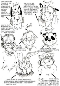 Rating: Safe Score: 0 Tags: anthro bear bust_portrait canid canine canis cheetah chris_(leomagna) comic domestic_dog e621 english_text felid feline female flower fox giant_panda greyscale group headshot_portrait husky ian_(leomagna) leomagna lion louis_(leomagna) male mammal monochrome nordic_sled_dog pantherine pen_(artwork) plant portrait rose_(flower) saetto spitz text traditional_media_(artwork) wolf User: bunchy7s