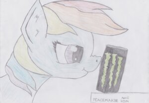 Rating: Safe Score: 0 Tags: 2014 absurd_res beverage beverage_can blue_body blue_fur boop bust_portrait colored_pencil_(artwork) coltpeacemak3r e621 energy_drink equid equine female friendship_is_magic fur graphite_(artwork) hair hasbro hi_res horse mammal mixed_media monster_energy multicolored_hair my_little_pony pony portrait purple_eyes rainbow_dash_(mlp) rainbow_hair side_view smile solo traditional_media_(artwork) User: bunchy7s