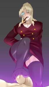Rating: Explicit Score: 0 Tags: balalaika bangs black_lagoon blonde_hair blue_eyes breasts business_suit cameltoe cigar cleavage feet female femdom footjob footjob_with_legwear glowing_eyes human large_breasts legs looking_down male mole paya_(962659) penis ponytail pussy rule34 scar skirt standing standing_footjob straight thighhighs tied_hair upskirt User: bunchy7s