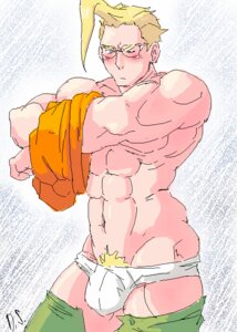 Rating: Explicit Score: 0 Tags: 1boy abs bara biceps blonde blonde_hair blue_eyes blush blushing bulge charlie_nash dongsaeng glasses green_pants human human_only light-skinned_male light_skin male male_focus male_only muscles muscular muscular_male one_eye_closed orange_shirt pants_down pubic_hair rule34 simple_background street_fighter topless underwear undressing white_background white_underwear yaoi User: bunchy7s