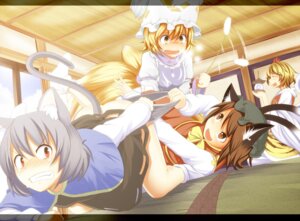 Rating: Safe Score: 0 Tags: 2_tails accessory animal_humanoid asian_mythology assisted_exposure black_hair blonde_hair blush bodily_fluids bottomwear brown_eyes brown_hair canid canid_humanoid canine canine_humanoid capelet cat_humanoid cat_tail cattail_(plant) chen_(touhou) clenched_teeth clothing clothing_pull colored_edge_panties colored_edge_underwear door dress e621 east_asian_mythology embarrassed eyes_closed fangs felid felid_humanoid feline feline_humanoid female footwear forced forced_exposure forced_undressing fox_humanoid fox_tail grey_clothing grey_hair grey_panties grey_underwear group hair hair_accessory hat headgear headwear holding_object human humanoid inside japanese_mythology jewelry kneeling legwear letterbox mammal mammal_humanoid mouse mouse_humanoid mouse_tail multi_tail multicolored_hair murid murid_humanoid murine murine_humanoid mythology nazrin nekomata open_door open_mouth panties panty_pull raised_leg ran_yakumo red_eyes rodent rodent_humanoid short_hair shou_toramaru single_ear_ring sitting skirt smile socks tail tamahana tatami tears teeth touching_panties touhou underwear underwear_pull undressing white_clothing white_legwear yellow_eyes yokai User: bunchy7s