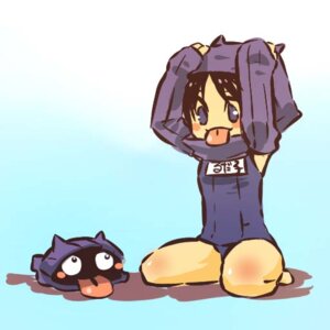 Rating: Safe Score: 0 Tags: 1:1 alternate_species barefoot biped black_eyes black_hair blush clothed clothing cosplay duo e621 eye_contact featureless_feet feet female feral generation_1_pokemon gradient_background hair hands_above_head hitec human humanized kneeling light_body light_skin looking_at_another mammal nintendo one-piece_swimsuit pink_tongue pokemon pokemon_(species) purple_body purple_clothing purple_eyes purple_sclera purple_shell purple_swimwear school_swimsuit shell shellder simple_background swimwear tan_body tan_skin tongue tongue_out User: bunchy7s