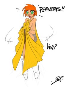 Rating: Questionable Score: 0 Tags: artist_signature cape clothing embarrassed embarrassed_nude_female female floating footwear green_eyes handwear human jolly_jack light_skin little_victory mostly_nude outerwear red_hair rule34 superheroine tagme unreadable_signature victoria_schneider victory_girl User: bunchy7s