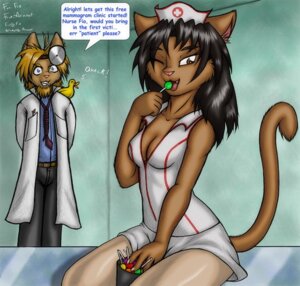 Rating: Safe Score: 0 Tags: anthro aramet aramet_(character) black_hair blonde_hair candy clothed clothing dessert doctor domestic_cat duo e621 english_text felid feline felis female fio_(character) food hair head_mirror lollipop male mammal medical medical_instrument nurse nurse_clothing nurse_uniform one_eye_closed scientific_instrument sitting standing tail text uniform unprofessional_behavior wink User: bunchy7s Rating: Safe Score: 0 Tags: anthro aramet aramet_(character) black_hair blonde_hair candy clothed clothing dessert doctor domestic_cat duo e621 english_text felid feline felis female fio_(character) food hair head_mirror lollipop male mammal medical medical_instrument nurse nurse_clothing nurse_uniform one_eye_closed scientific_instrument sitting standing tail text uniform unprofessional_behavior wink User: bunchy7s