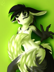 Rating: Safe Score: 0 Tags: 3:4 anthro biped black_body black_eyes black_fur black_hair canid canine canis chest_markings convenient_censorship domestic_dog e621 eipril facial_markings fangs female fluffy fluffy_tail fur green_background green_theme grey_eyes hair head_markings hip_markings inner_ear_fluff leg_markings looking_at_viewer mammal markings multi_tail navel nude open_mouth short_hair signature simple_background solo standing surprised tail tail_censorship teeth tongue tuft white_body white_fur User: bunchy7s