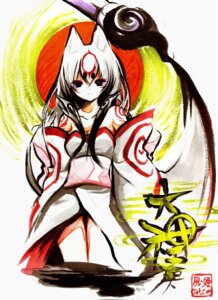 Rating: Safe Score: 0 Tags: alternate_species amaterasu_(okami) animal_humanoid asian_clothing canid canid_humanoid canine canine_humanoid canis capcom clothing clover_studio deity e621 east_asian_clothing female fur hair human humanized humanoid humanoidized japanese_clothing kaze-hime kimono mammal mammal_humanoid okami_(capcom) solo tattoo white_body white_fur white_hair wolf wolf_humanoid User: bunchy7s