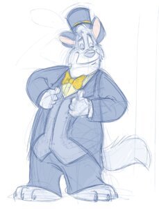 Rating: Safe Score: 0 Tags: 3_toes 4_fingers anthro barefoot biped black_tie_(suit) bottomwear bow_(feature) bow_tie canid canine canis claws clothed clothing colored_sketch e621 feet fingers front_view fully_clothed fur hat headgear headwear looking_aside male mammal nickwolf nickwolf_(character) pants shirt sketch smile solo standing suit tail toes toony top_hat topwear vest white_body white_fur wolf User: bunchy7s