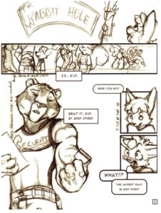 Rating: Safe Score: 0 Tags: 4_fingers :o age_difference anthro black_and_white canid canine clothed clothing comic dialogue e621 ear_piercing english_text eyebrows fel felid female fingers fox group hair male mammal monochrome open_mouth piercing plantigrade security short_hair size_difference sketchy smile surprised tail text young young_anthro User: bunchy7s