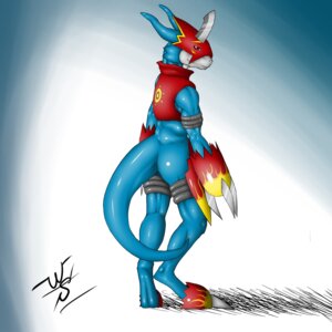 Rating: Safe Score: 0 Tags: 1:1 absurd_res anthro armor bandai_namco biceps biped blue_body blue_skin claws digimon digimon_(species) dragon e621 flamedramon glistening hi_res looking_at_viewer looking_back male muscular muscular_anthro muscular_male mythological_creature mythological_scalie mythology rear_view red_eyes ryan669 scalie solo standing tail User: bunchy7s