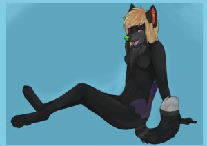 Rating: Questionable Score: 0 Tags: 2011 alternative_fashion anthro blonde_hair blue_border border breasts canid canine catfarts dakota_(catfarts) digital_media_(artwork) digitigrade e621 female hair mammal nude pinup pose rainbow scene_(fashion) scene_haircut simple_background solo sparklefur tail User: bunchy7s