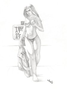 Rating: Explicit Score: 0 Tags: 1girls aaron_gilmore anna_marie breasts female female_focus female_only marvel marvel_comics monochrome nipples rogue_(x-men) rule34 solo straight_hair thighs touch_at_your_own_risk x-men User: bunchy7s