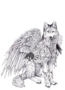 Rating: Safe Score: 0 Tags: 2011 ambiguous_gender canid canine canis distracting_watermark e621 feathered_wings feathers feral greyscale hi_res hybrid jewelry mammal monochrome necklace nukerooster quadruped realistic simple_background sketch solo tail tribal watermark white_background wings wolf User: bunchy7s