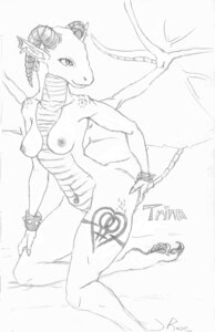 Rating: Questionable Score: 0 Tags: 2012 black_and_white bracelet breasts dragon e621 ear_piercing female female/female_symbol female_symbol furrilicious gender_symbol gender_symbol_tattoo heart_symbol hi_res horn jewelry lgbt_pride membrane_(anatomy) membranous_wings monochrome mythological_creature mythological_scalie mythology navel navel_piercing navel_ring nipples non-mammal_breasts non-mammal_nipples nude piercing ring_piercing scalie sexuality_symbol simple_background sketch smile solo stated_homosexuality stated_sexuality symbol tail tattoo traditional_media_(artwork) trina wings wristband User: bunchy7s